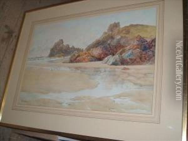 Beachscene Oil Painting - William Casley