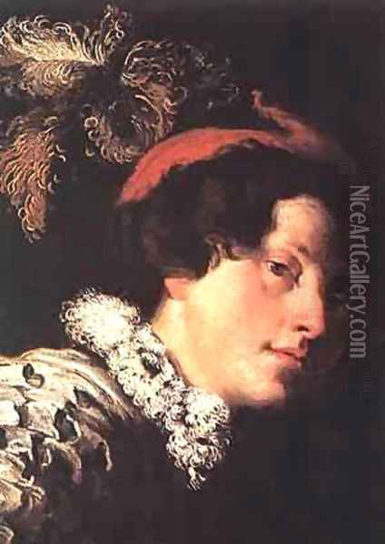 David (Detail) 1620 Oil Painting - Domenico Feti