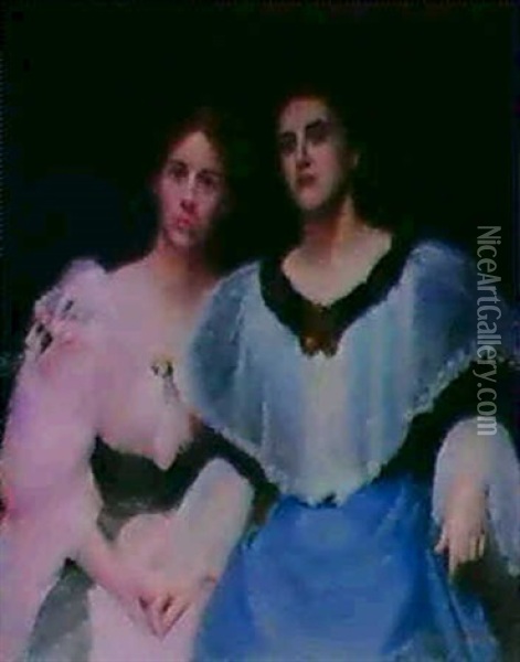 Together Oil Painting - William McGregor Paxton