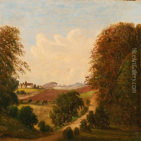 Summer Landscape Oil Painting - Niels Gronbek Rademacher