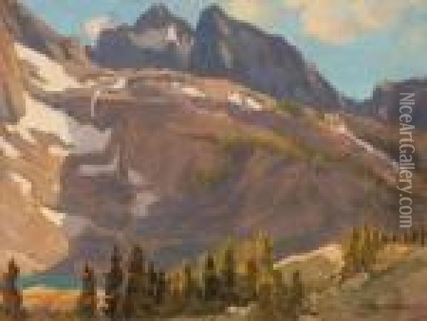 Twin Peaks - High Sierra Oil Painting - Edgar Alwin Payne