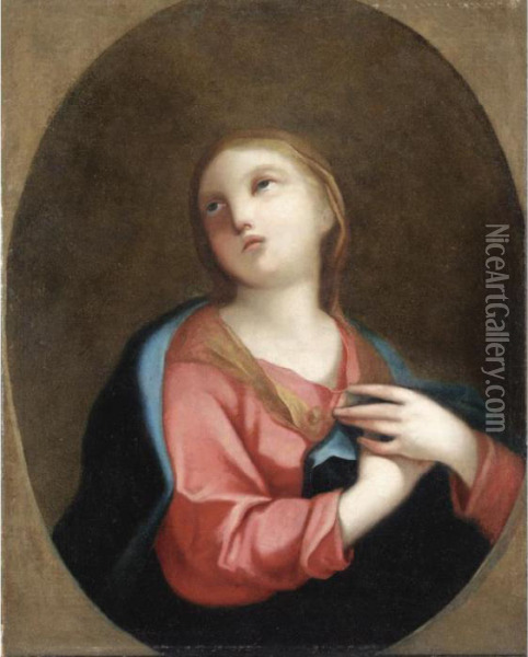 Madonna Oil Painting - Pietro Antonio Rotari