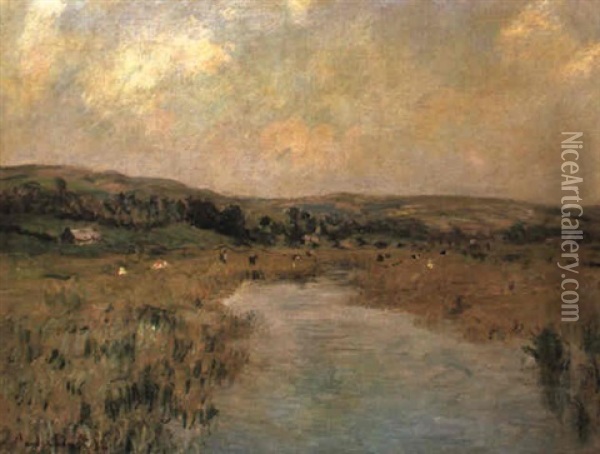 La Vallee De La Scie A Pourville Oil Painting - Claude Monet