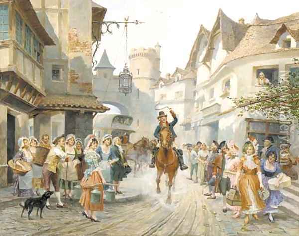 The arrival Oil Painting - Alonso Perez