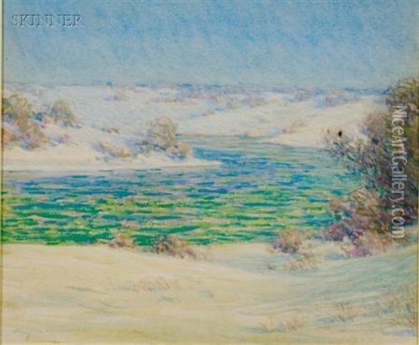 Mystic River Oil Painting - Edward Herbert Barnard