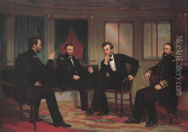 The Peacemakers 1868 Oil Painting - George Peter Alexander Healy