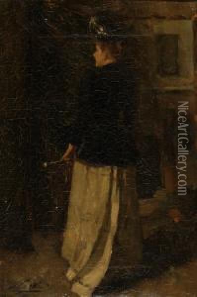 Portrait Of A Lady Oil Painting - Nicolaas Van Der Waay