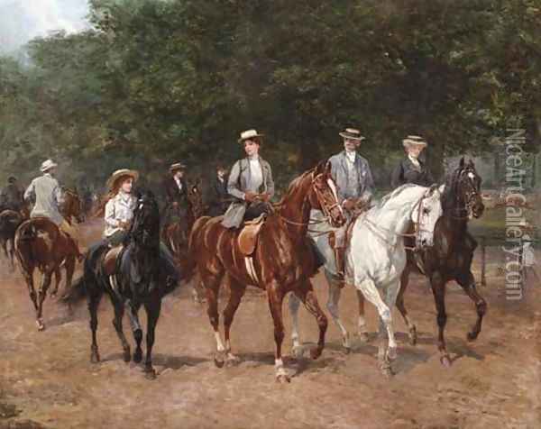 The Morning Ride 4 Oil Painting - Heywood Hardy