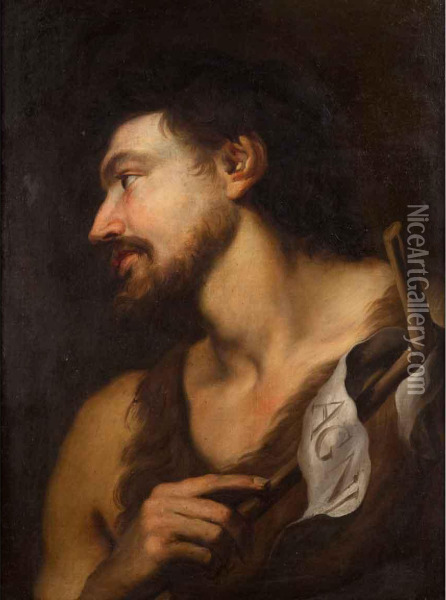 San Giovanni Battista Oil Painting - Giovanni Andrea di Ferrari