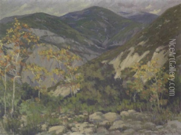 A California Landscape Oil Painting - Louis Hovey Sharp