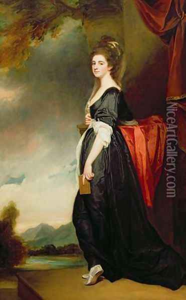 Lady Isabella Hamilton Oil Painting - George Romney