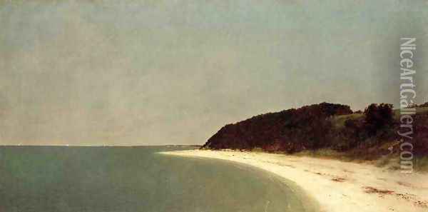 Eatons Neck Long Island Oil Painting - John Frederick Kensett