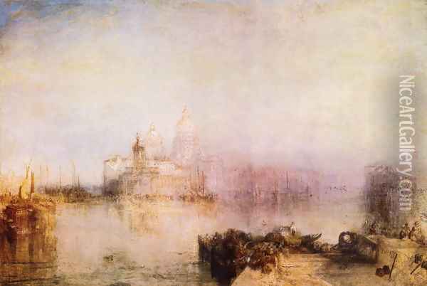Dogana and Santa Maria della Salute, Venedig Oil Painting - Joseph Mallord William Turner