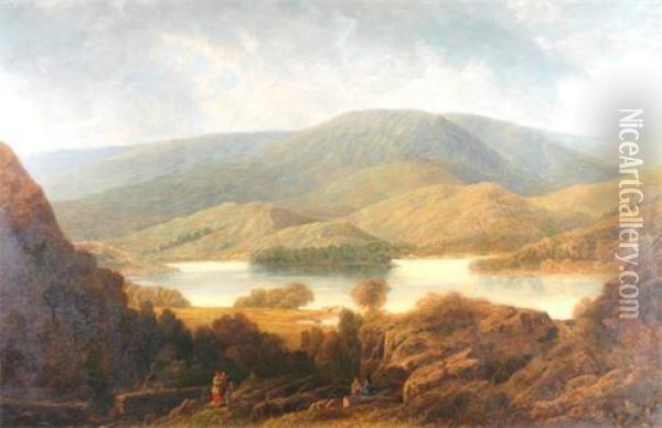 A Large And Impressive View Of Loch Lomond Oil Painting - George Law Beetholme