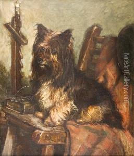 Waiting For Master Oil Painting - David George Steell