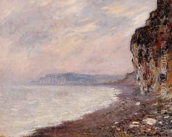 Cliffs At Pourville In The Fog Oil Painting - Claude Oscar Monet