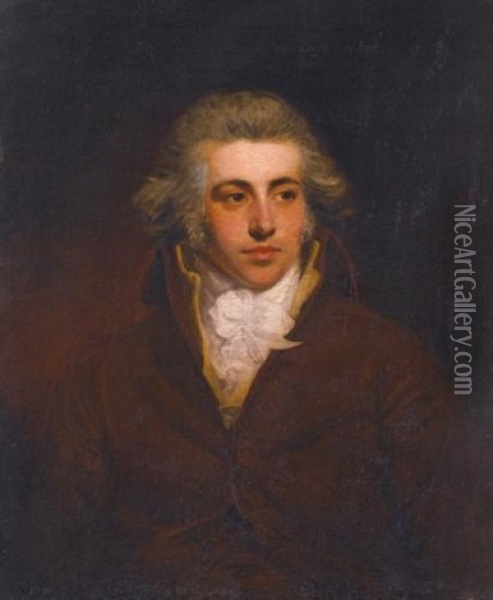 Portrait Of Lord Henry Fitzgerald Oil Painting - Sir John Hoppner
