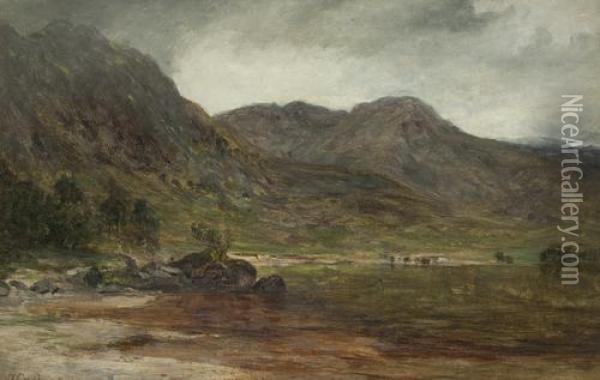 Loch Eilt, Invernessshire Oil Painting - James Docharty
