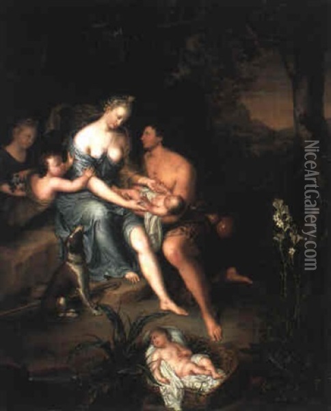 Romulus Et Remus Oil Painting - Willem van Mieris