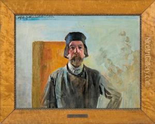 Self-portrait Oil Painting - Jacek Malczewski