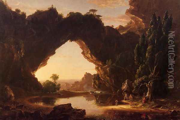 An Evening in Arcadia Oil Painting - Thomas Cole