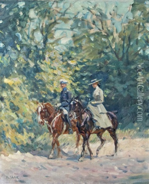 The Ride Oil Painting - Angelo Jank