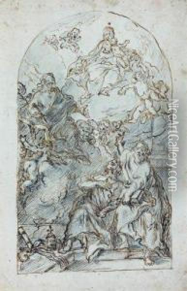 L'apotheose De Saint Marc Oil Painting - Pietro Roselli