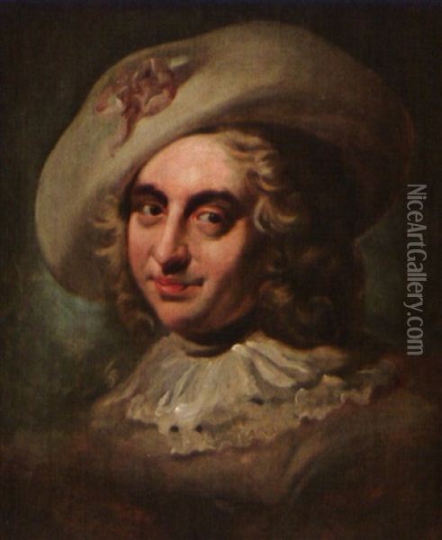 Portrait D'homme A La Collerette Et Au Chapeau Oil Painting - Jean-Baptiste van Loo