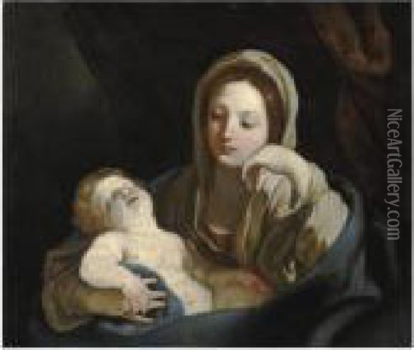 Madonna Col Bambino Oil Painting - Guido Reni