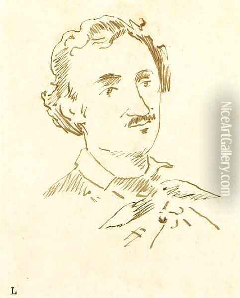 Portrait d'Edgar Allan Poe Oil Painting - Edouard Manet