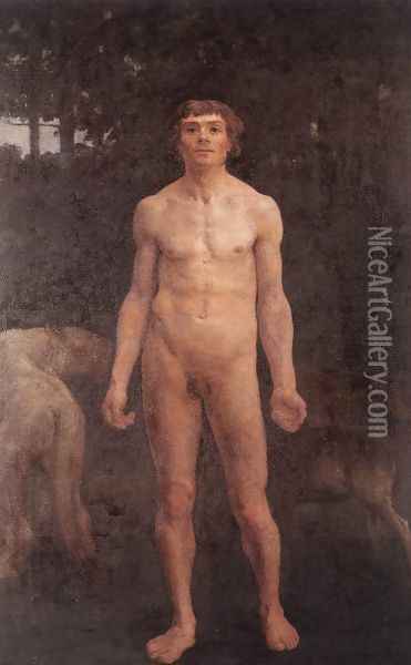 Adam 1894 Oil Painting - Karoly Ferenczy