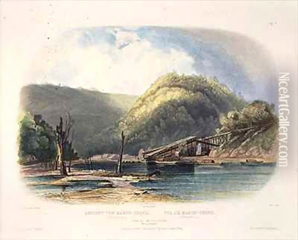 View of Mauch-Chunk, Pennsylvania Oil Painting - Karl Bodmer