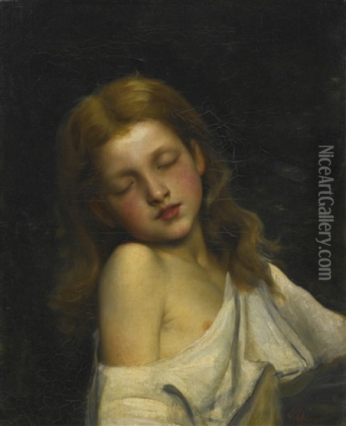 In A Dream Oil Painting - Charles Victor Thirion