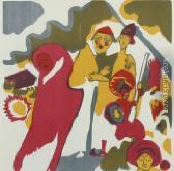 Allerheiligen Oil Painting - Wassily Kandinsky