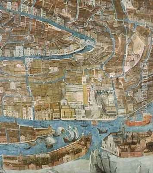 Map of Venice 2 Oil Painting - G. Barzenti