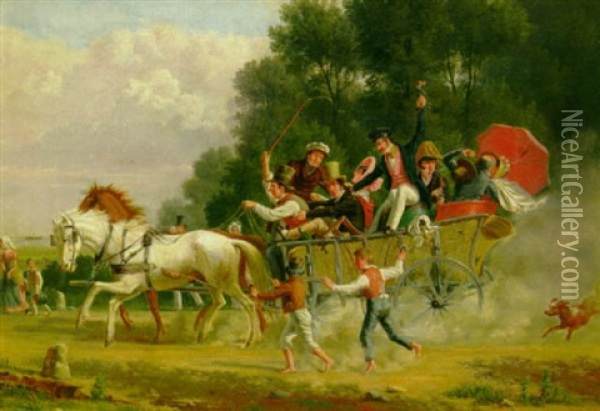 En Kilderejse Oil Painting - Wilhelm Nicolai Marstrand