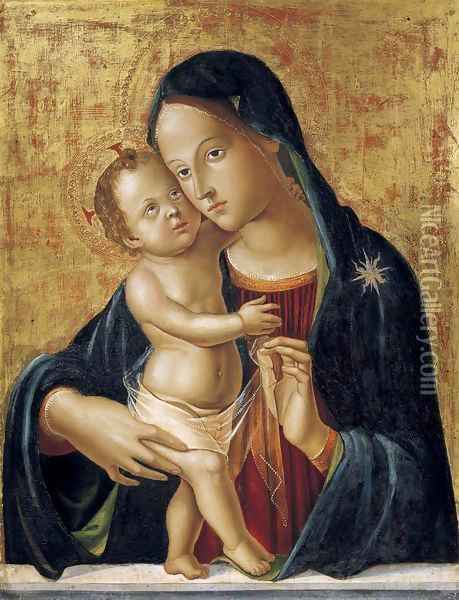 Madonna and Child Oil Painting - Antoniazzo Romano