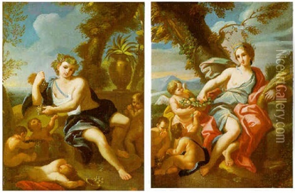 Allegoria Dell'estate Oil Painting - Luigi Garzi