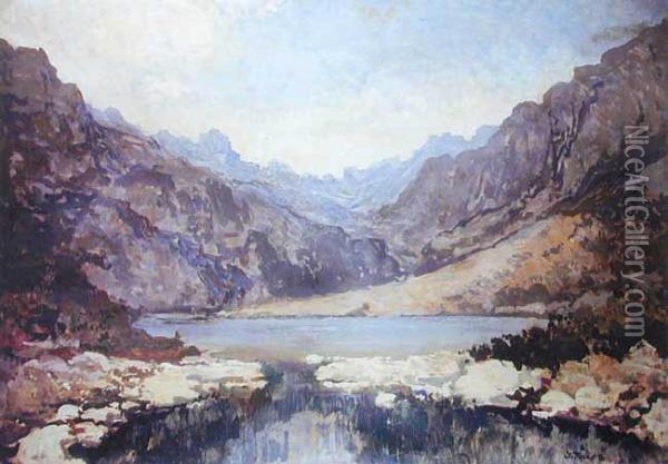 Jezioro Gorskie Oil Painting - Iwan Trusz