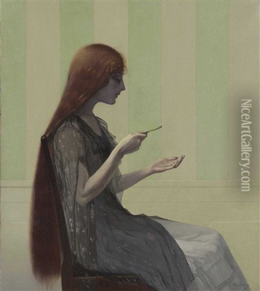 The Line Of Love Oil Painting - Harry Willson Watrous