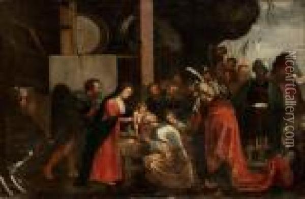 Konungarnas Tillbedjan Oil Painting - Peter Paul Rubens