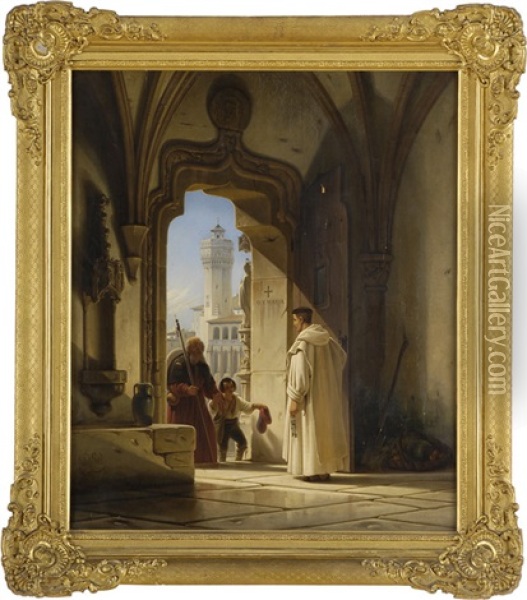 Der Eingang Von St. Nicolai In Cordoba Oil Painting - Wilhelm Gail