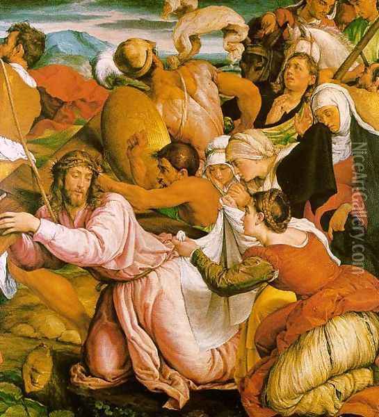 The Way to Calvary c. 1540 Oil Painting - Jacopo Bassano (Jacopo da Ponte)