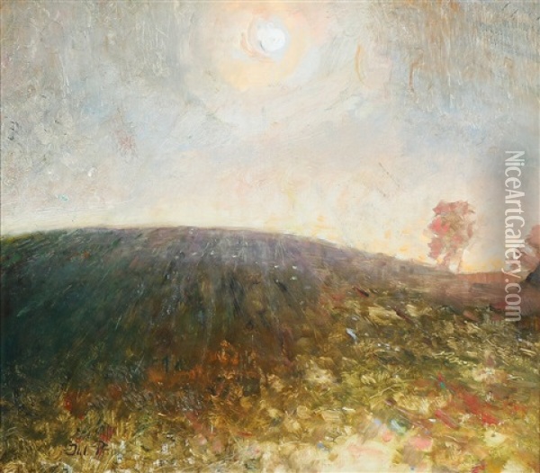 Sol Over Tisvilde Oil Painting - Julius Paulsen