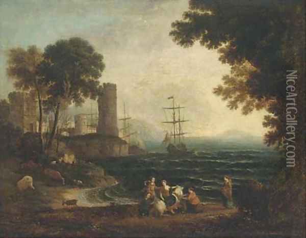 Europa and the Bull Oil Painting - Claude Lorrain