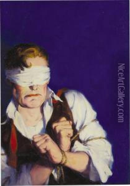 Man Blindfolded Oil Painting - Dalton Stevens