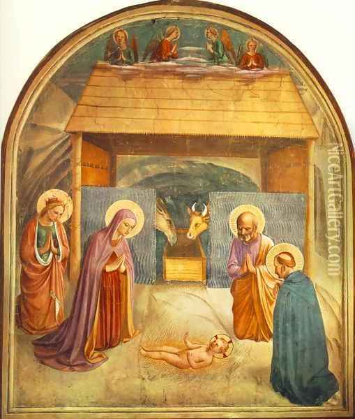 Nativity Oil Painting - Angelico Fra
