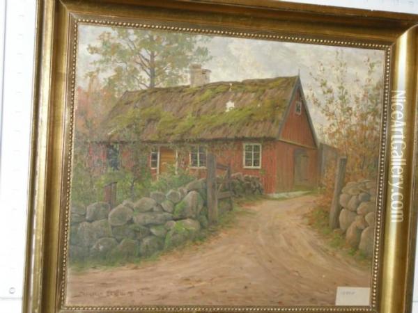 Fargflagningar Oil Painting - Wilhelm Dahlbom