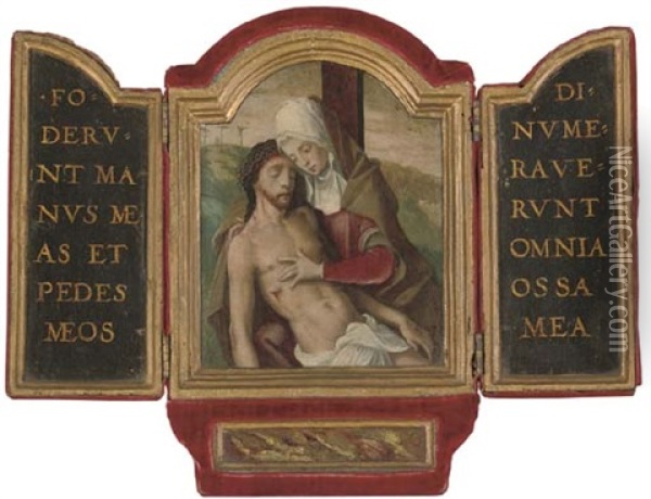 The Pieta (triptych) Oil Painting - Gerard David
