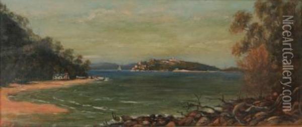 Collingridge Sydney Harbour Oil Painting - George A. Tourcey De Collingridge